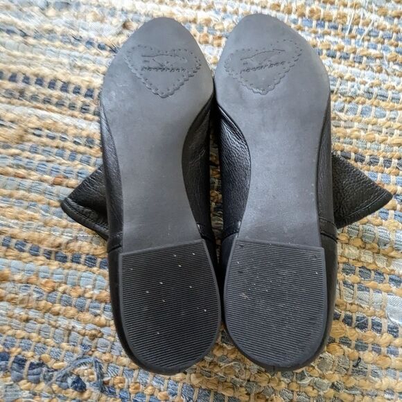 Rocket Dog Black Slouchy Pebbled Leather Ankle Booties 10 Pointy Toe Bikercore - Picture 8 of 8